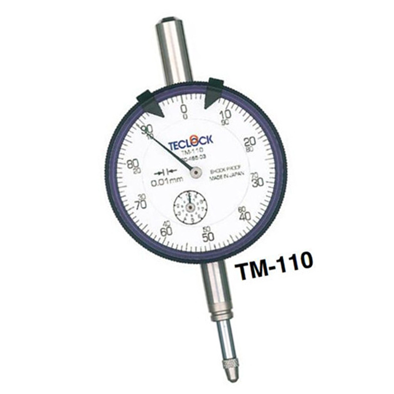 日本TECLOCK得樂(lè )針盤(pán)式百分表TM-110指針式千分表